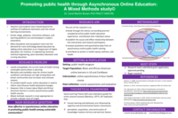 Promoting Public Health Through Asynchronous Online Education: A Mixed Methods Study