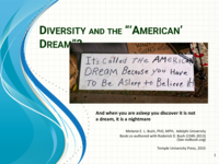 Diversity and the American Dream