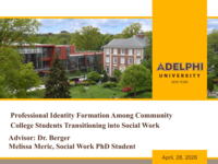 Professional Identity Formation Among Community College Students Transitioning into Social Work